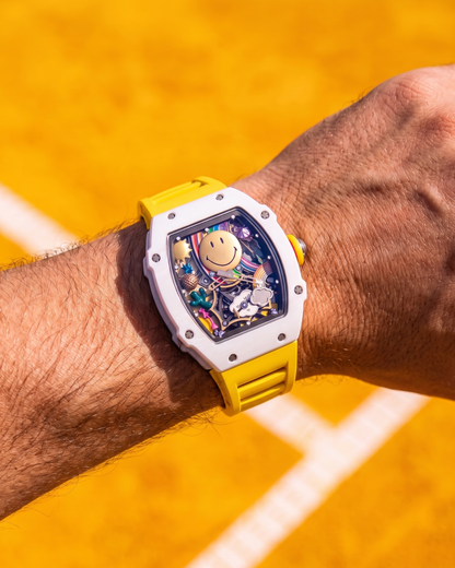 M-88 Smiley skeleton watch