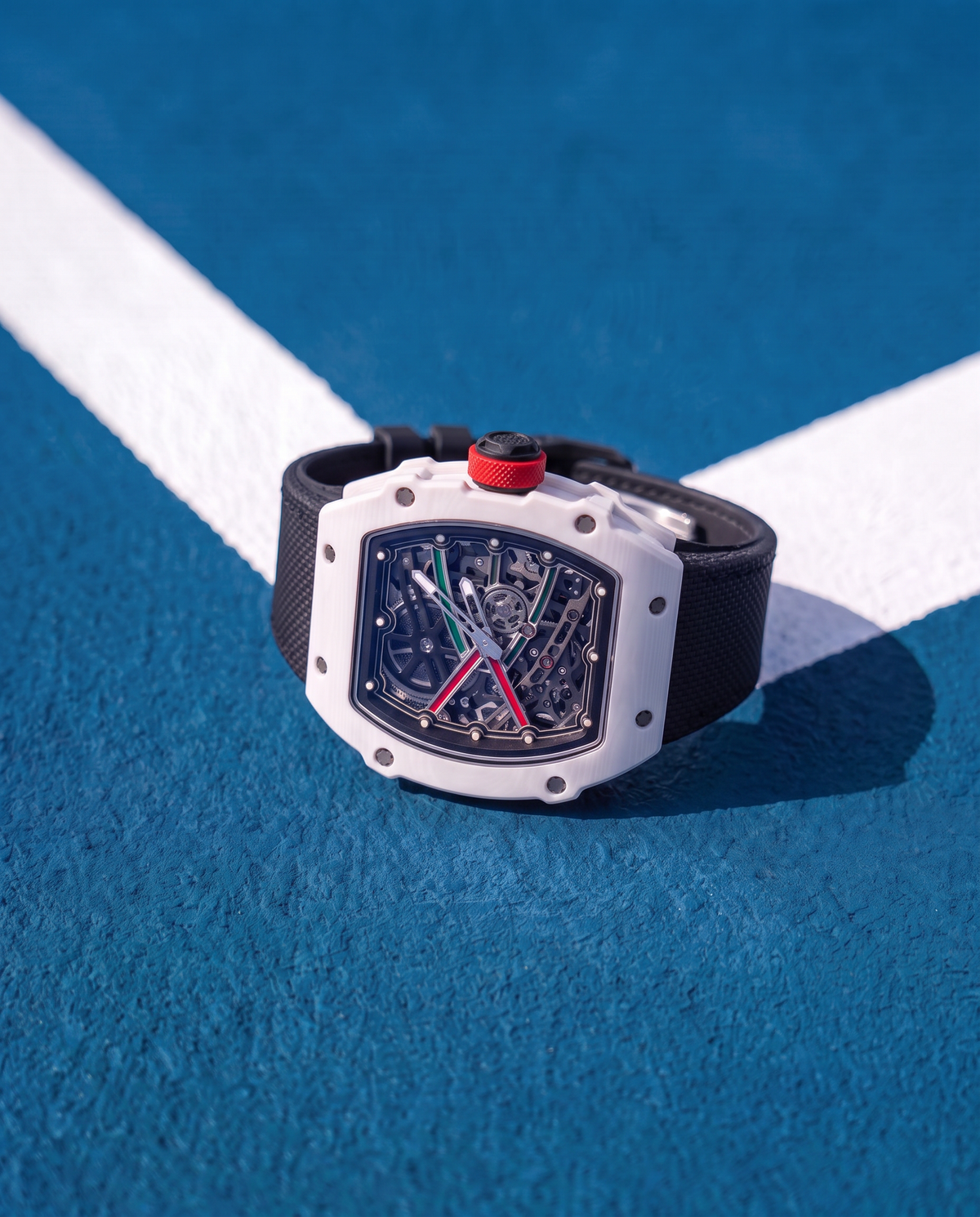 Monarque Blanc skeleton watch