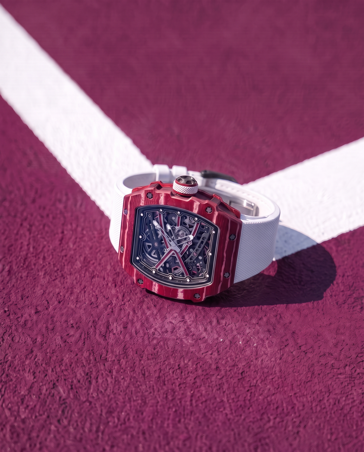 Roselique skeleton watch