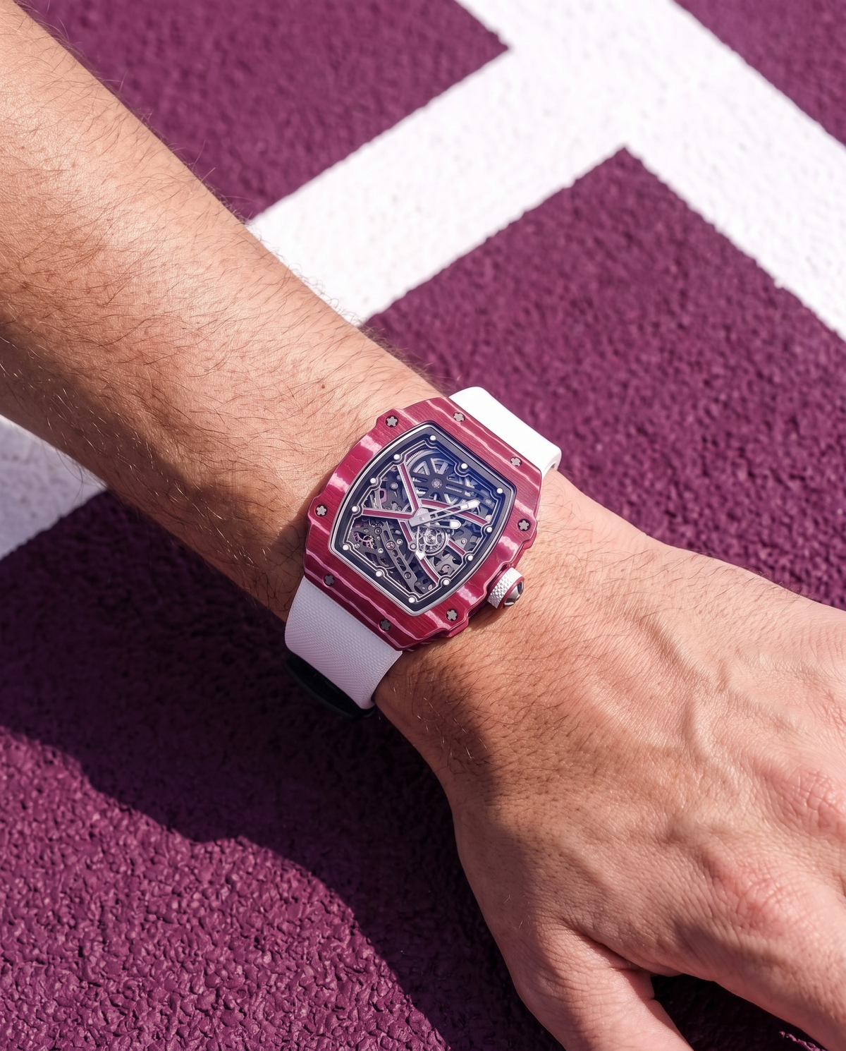 Roselique skeleton watch