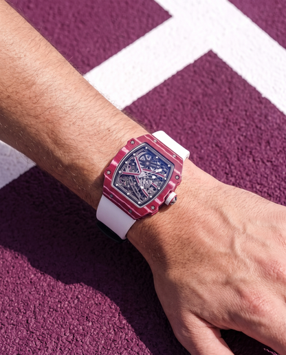 Roselique skeleton watch