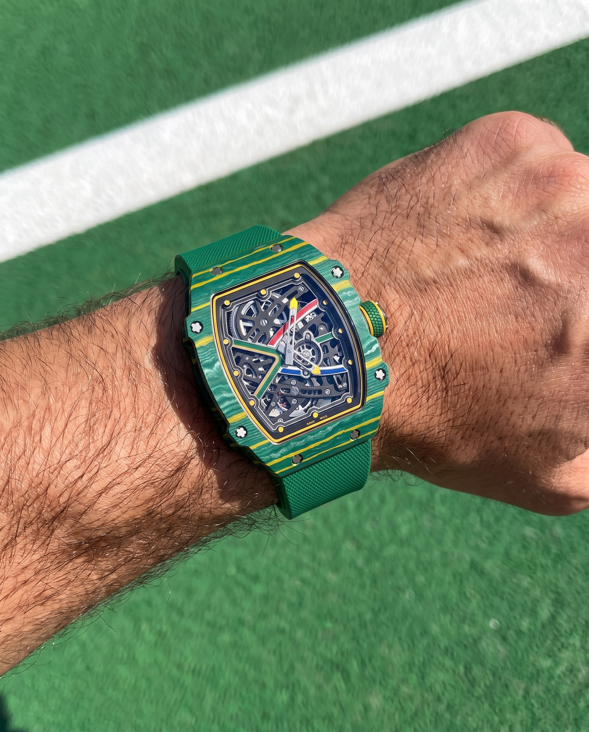 Limecourt skeleton watch
